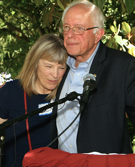 with Bernie Sanders